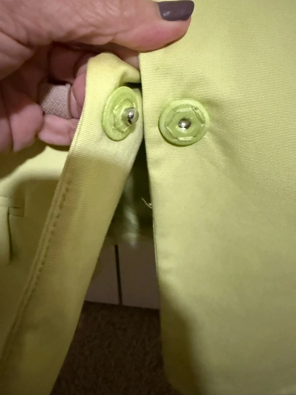 Jones New York Lime Green Single-Button Blazer - Picture 4 of 6